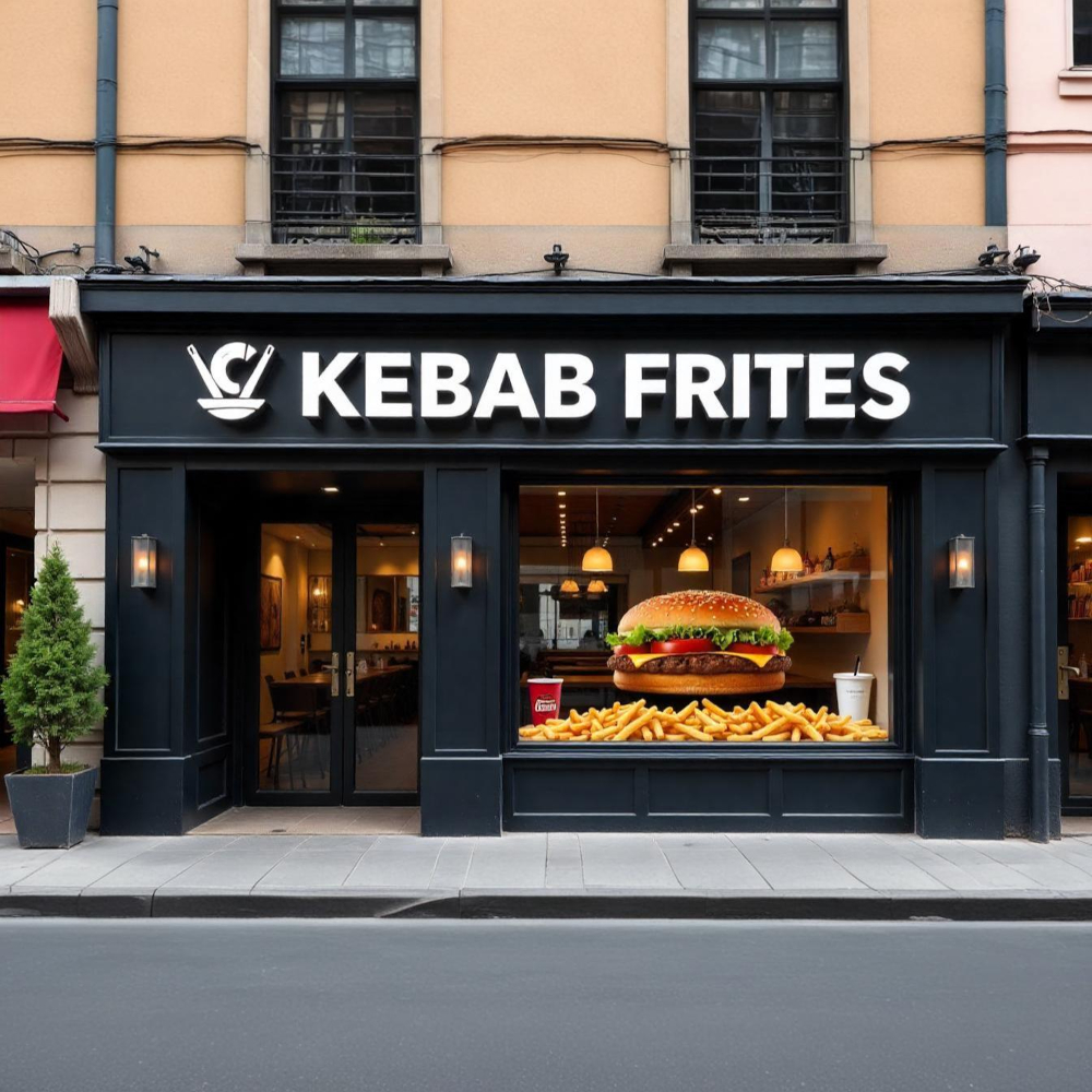 Enseigne restaurant fast food – Signalétique moderne et personnalisée pour une visibilité maximale Enseigne lumineuse personnalisée pour restaurant , avec un design attractif pour attirer la clientèle rapidement.